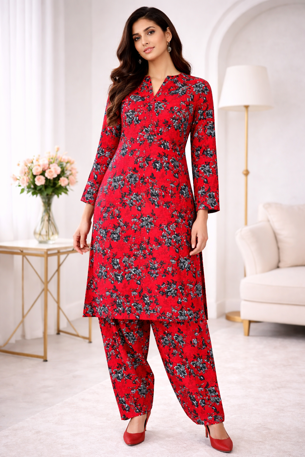 Kashmiri Co-ord Set - 123