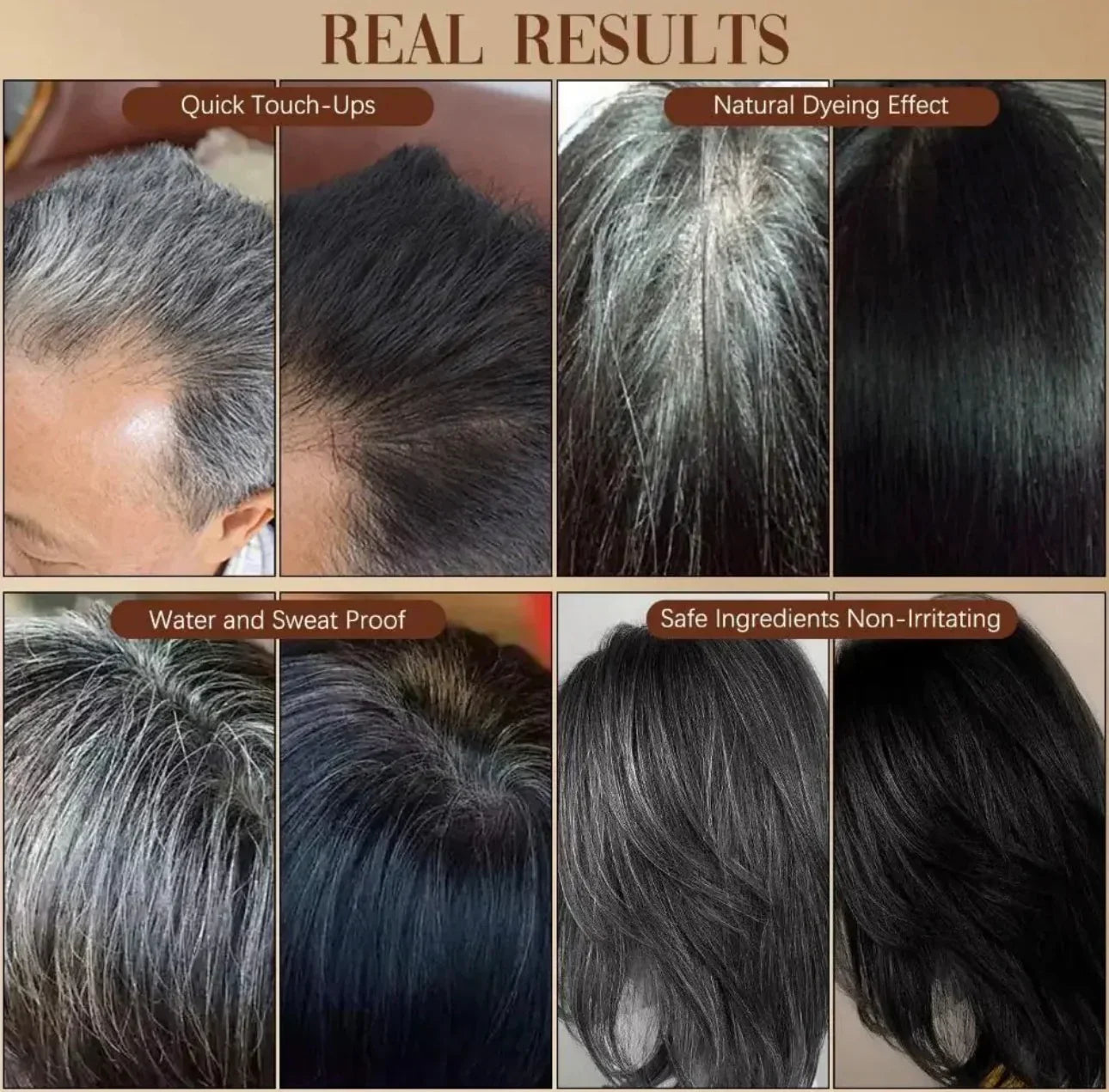 Instant Hair Comb Dye