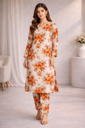 STITCHED 2 PC LAWN SUIT