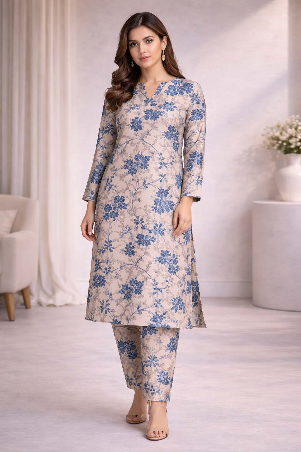 Kashmiri Co-ord Set - 123