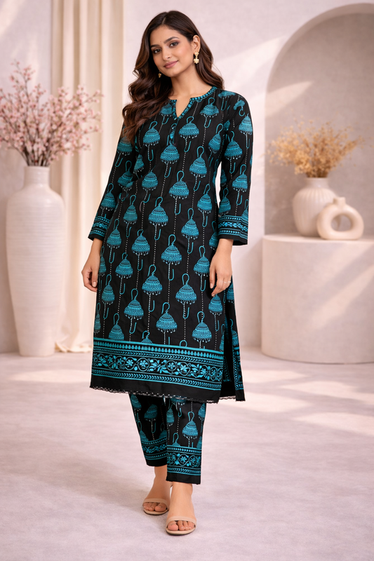 Kashmiri Co-ord Set - 123